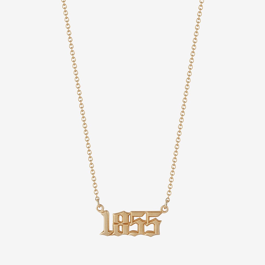 Penn State 1855 Founding Year Necklace